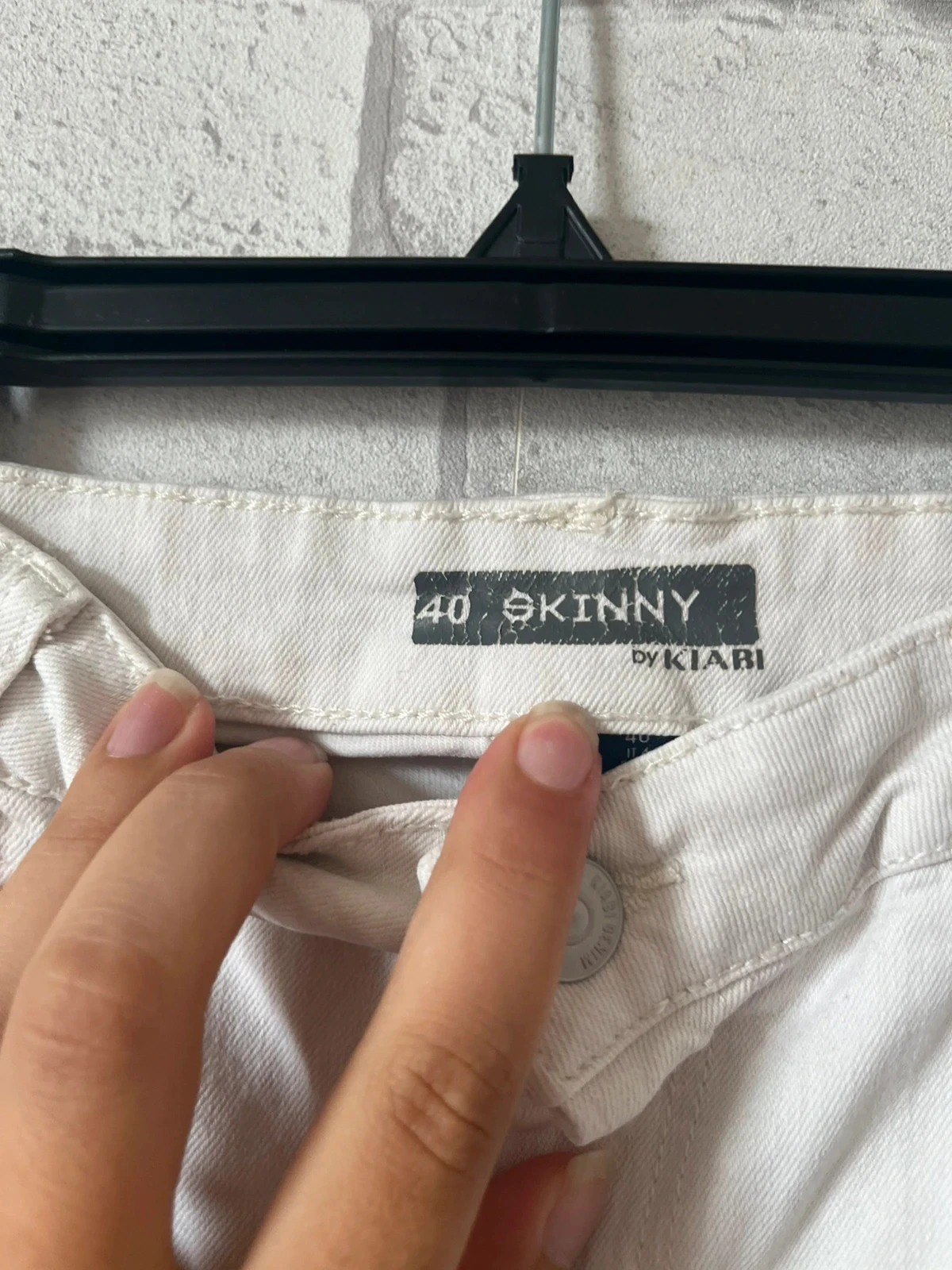 Pantacourt skinny blanc Kiabi – Taille 40 – bon état – photo 3